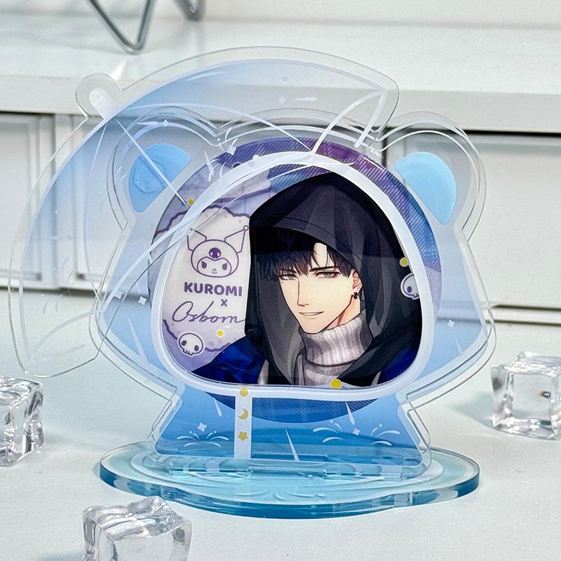 Raincoat Series Badge Acrylic Ornaments for Anime 58mm 65mm 75mm Badges Display Creative Badge Holder Charm Display Stand 2025