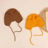 Winter Warm Knitted Baby Hat With Ears Solid Color Baby Boys Girls Cap Beanies Soft Infant Toddler Earflap Hats Bonnet