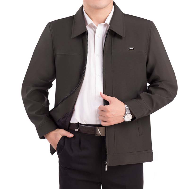 Middle-aged Jacket Spring and Autumn Men's Elderly Casual Jacket
