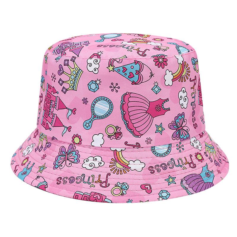 2 3 4 5 Years Old Boys Girls Bucket Caps for UV Protection Cotton Sun Hats Summer Spring Outdoor Visor