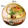 Retro Ashtray Household Cigarette Smoking Holder Home Decor Zinc Alloy Large Ash Holder with Lid for Home Friend Birthday Gift