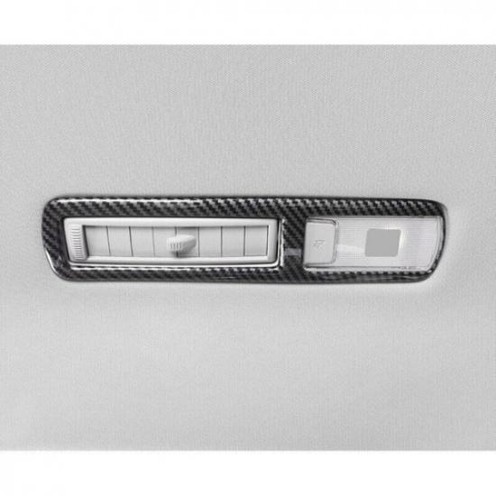 For Toyota Highlander 20-23 ABS Carbon Fiber Rear Reading Light Cover Trim 4pcs
