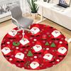 1pc Santa Claus Chair Carpet for Office, Round Non-Slip Durable Large Size Office Carpet, Suitable for Office, Beautiful Decoration
