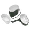 Military Mess Tin Multifunction Nonslip Durable Food Grade Aluminium 180 Celsius  Temperature Resistant