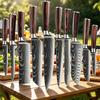 Kitchen Knife Color Wood Damascus Pattern Combination 10-piece Stainless Steel Kitchen Knife for Chefs Kitchen Knife for Domestic Meat Cleaver