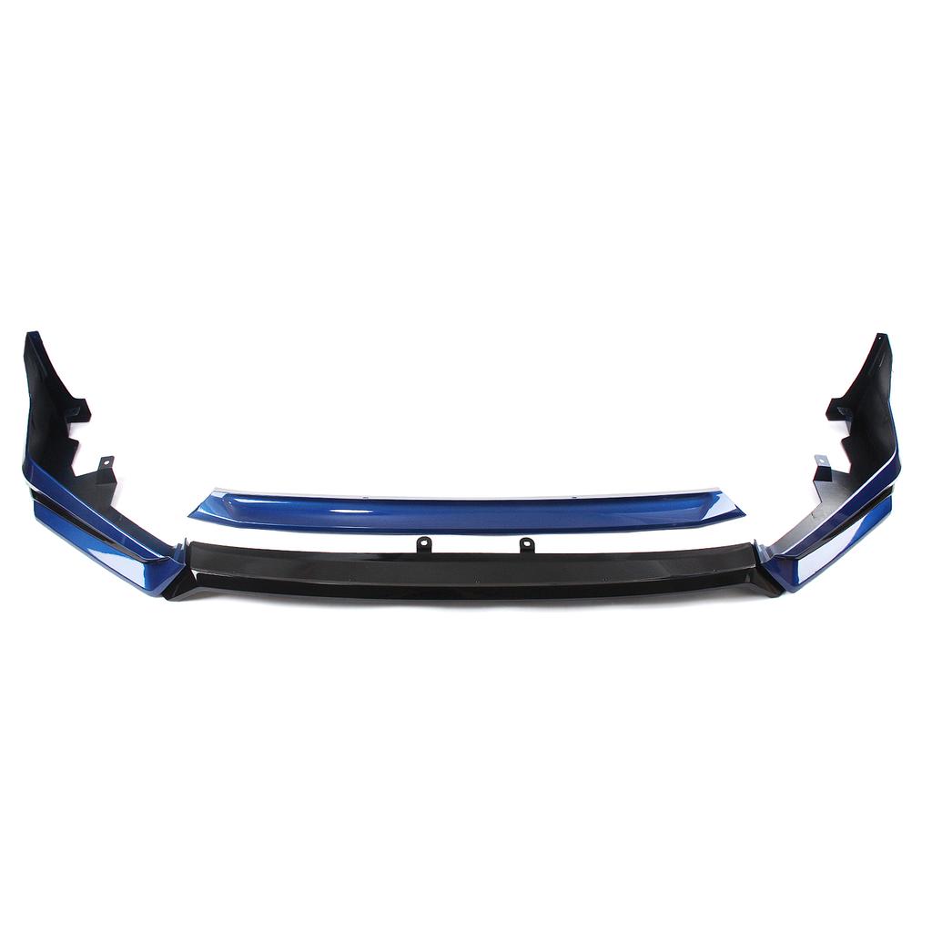 YOFER Style Front Bumper Spoiler Lip + Lower Fog Light Side Vent Splitter Corner Cover For Honda Civic 11th All Models 2022-2024