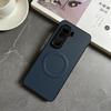 Men's Carbon Fiber Magnetic Case For Samsung Galaxy S21 FE S22 Ultra S23 Plus Shockproof Comfortable Grip Phone Cover S21 Plus