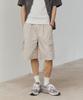 Mind Bridge Wide One-Pleat Cargo Half Pants - 2 Colors