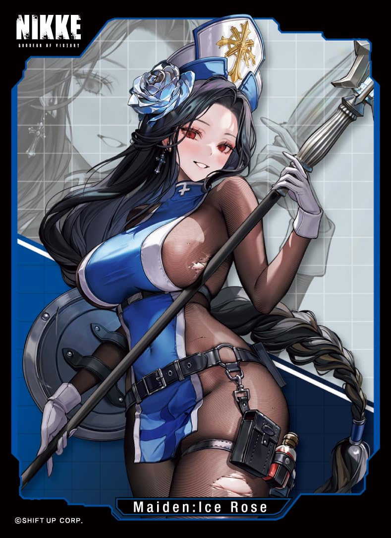 Коллекция протекторов для карт Chara Sleeve Матовая серия Богиня NIKKE Ледяная Победа «Роза Девы» (№ MT2194)