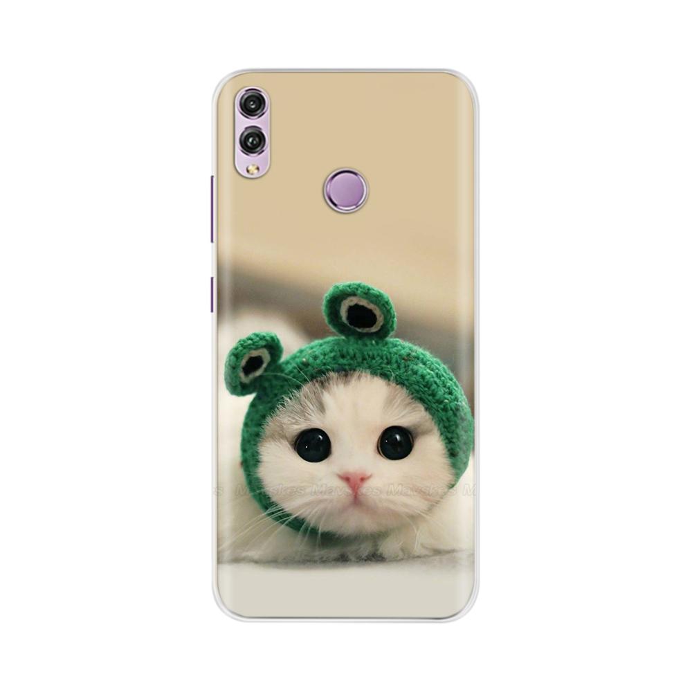 Für Honor 8X Hülle Mode Klare Bunte Weiche Handy-Rückabdeckung Für Huawei Honor 8X Silikon Funda Stoßfänger Schalen für Honor 8X