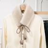Multi Functional Warm Plush Scarf Headband Fur Neck Warmer Fashion Rabbit Fur Earmuffs  Shopping