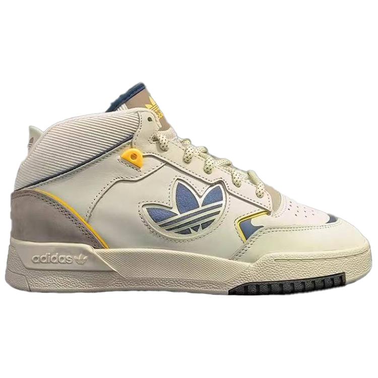 adidas Originals Drop Step XL Comfortable Soft Thin Sole Non-Slip Wear-Resistant High-Top Skate Shoes Unisex Skate Shoes White JH9598