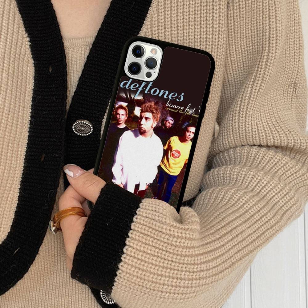 Alternative Metal Band Deftones Phone Case For Iphone 11 12 13 14 15 Pro Max 17 16 Plus Hard PC+TPU Back Cover