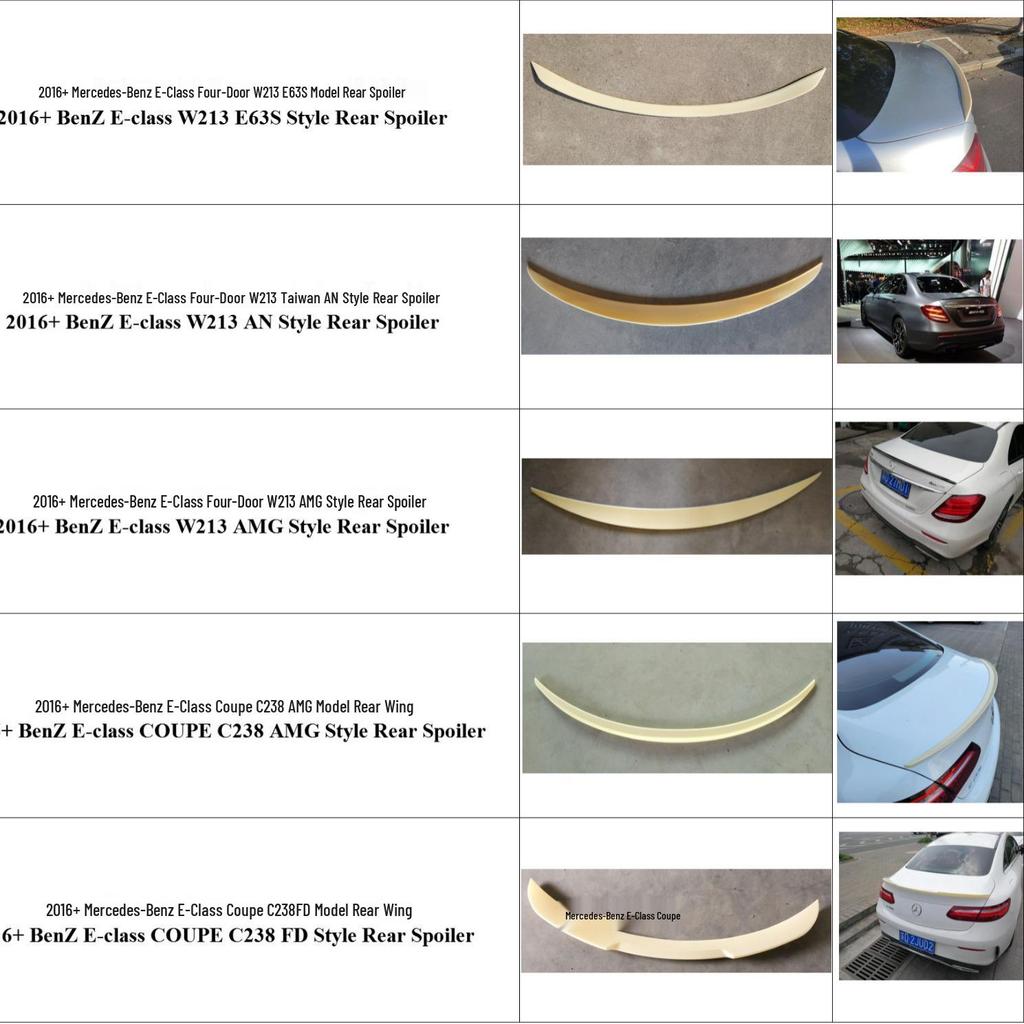 Mercedes-Benz E-Class W213/W238 Coupe Rear Spoiler