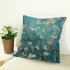 Cotton Linen Pillow Covers Van Gogh Artisoo Oil Painting Almond Blossoms Throw Pillow Covers Cases for Couch Sofa Bed Home Decor 18 x 18 Inches