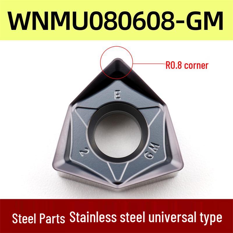 90° Double-Sided Hexagonal WNMU080608 Cutting Inserts for Cross-Border Fast Feed Milling Cutter