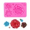 Flower Bloom 3D Cake Mold Silicone Baking Tool New Fondant Soap Mold  Cupcake Candy Chocolate Jelly