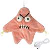 Moving Starfish Pendant Irritable Big Star Plush Pendant Crazy Explosive Backpack Doll Pendant Funny Small Ornament Decoration