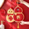 Gourd-Shaped Coral Fleece Festive Hand Towel - Thick & Absorbent for Kitchen/Bathroom Use