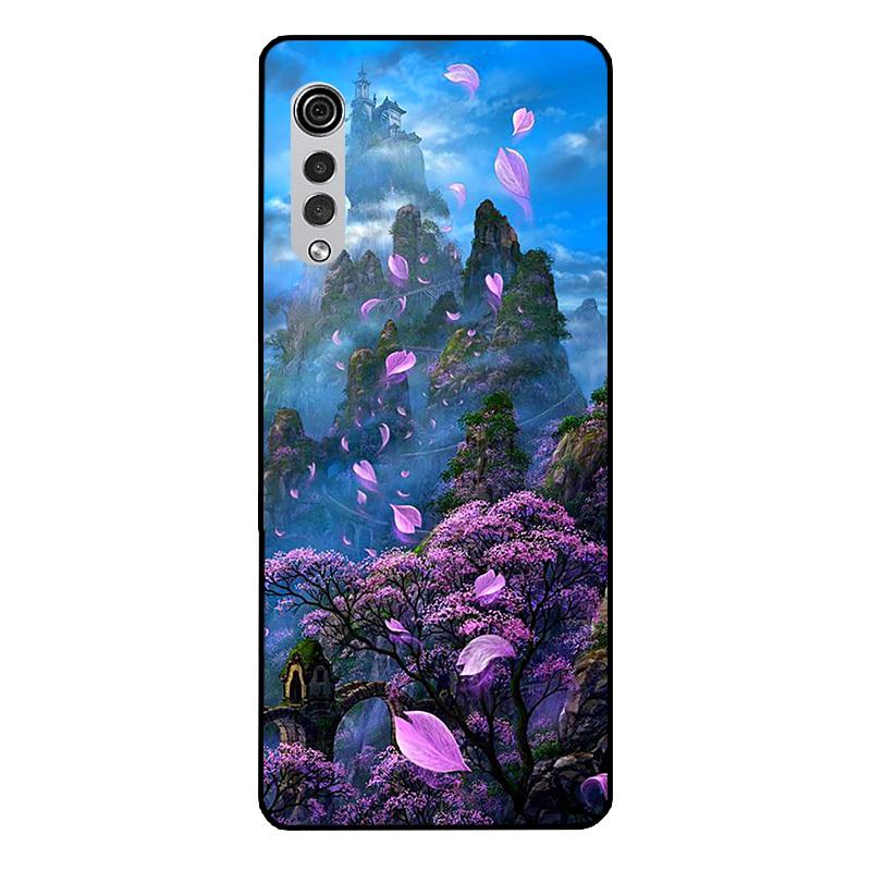 Para Capa LG Velvet Mármore Silicone Macio Capa Traseira para Celular LG Velvet 5G UW Para Capas LG Velvet 2 Pro / Velvet2 Pro Coque