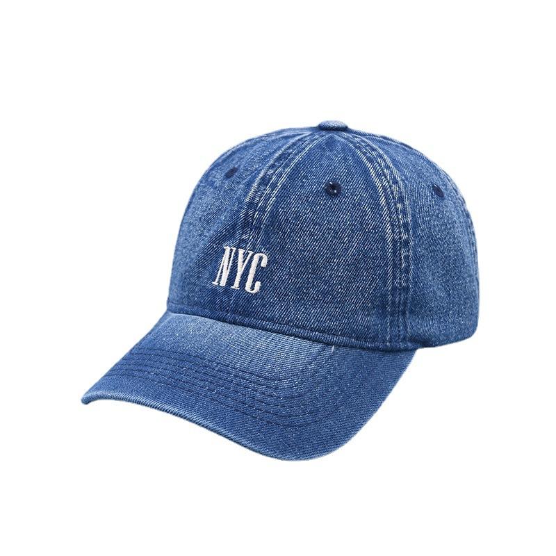 

Embroidered Washed Cotton Dad Cap Hat Retro Embroidered Jean Baseball Cap Adjustable