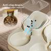 1SET Automatic Intelligent Feeding Integrated Pet Feeder, with Wet and Dry Food Separation Function and Automatic Water Supply System.