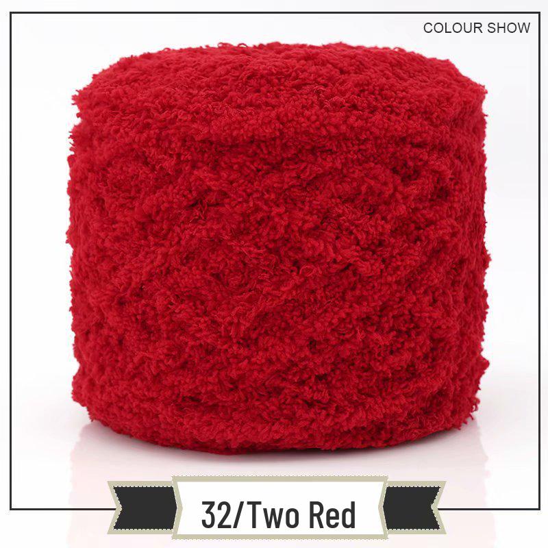 3-Strand Coral Fleece Towel Yarn - 2 Skeins for Hand-Knitted Children's Bag, Shoes, Hat, Scarf, Coat - Free Shipping