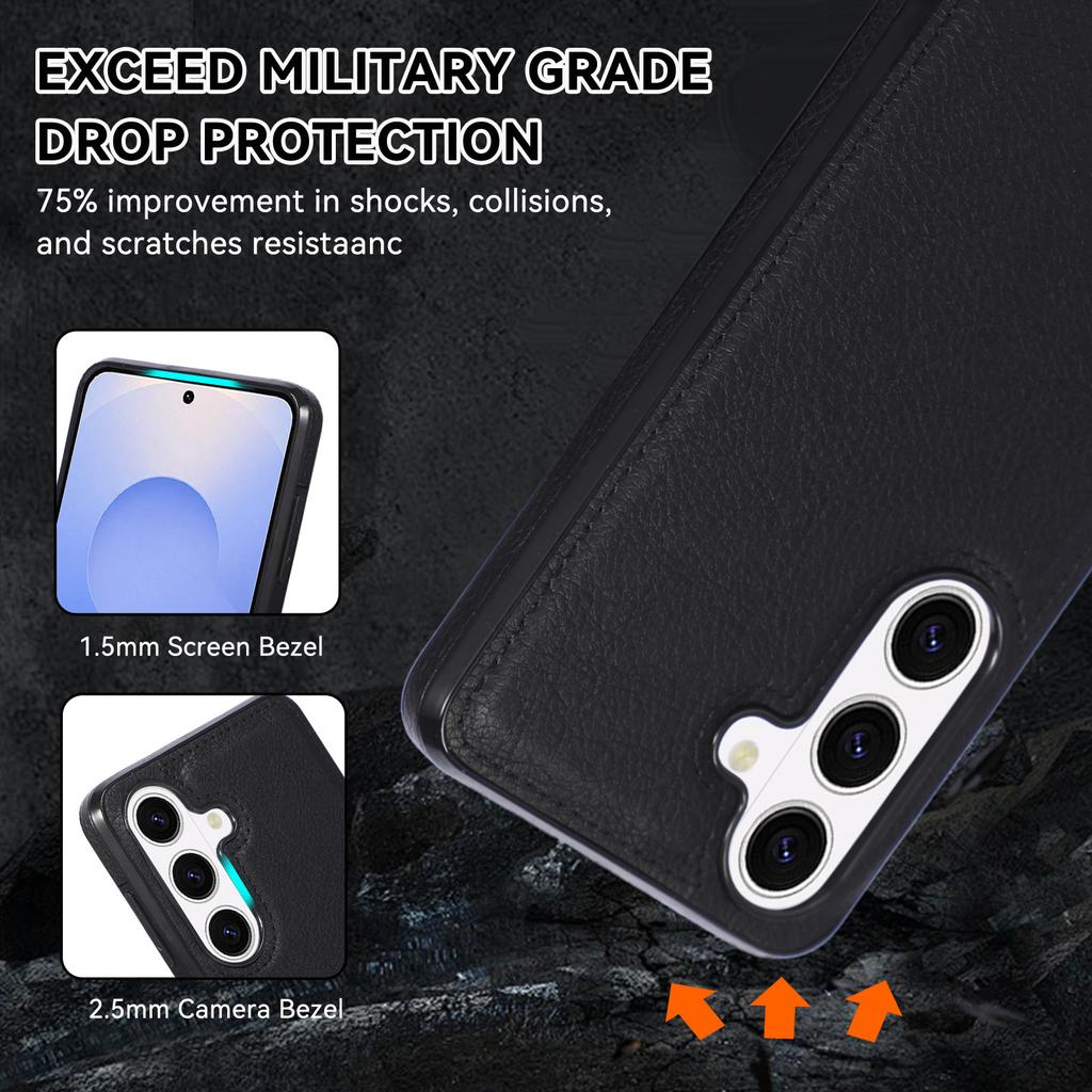 For ZTE nubia RedMagic 11 Air 5G Case Litchi Texture PU Leather Coated PC + TPU Protective Phone