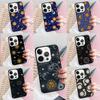 Vintage Maan en Zon Sterren Telefoonhoesje Voor iPhone 17 Air 15 16e 14 13 Pro Max Coque 12 11 Pro Max PLUS hoes