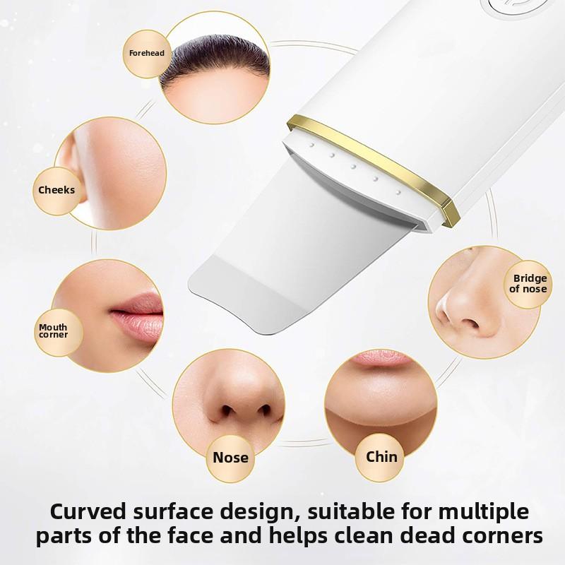 Ultrasonic Leather Shovel Machine Pore Cleaner Blackhead Removal Blackhead Instrument Import and Export Leather Shovel Knife Beauty Instrument