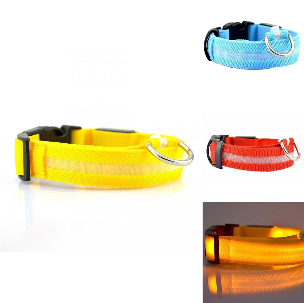 Pet Led Light Up Dog Collar Rechargeable For Small Medium Large Dogs