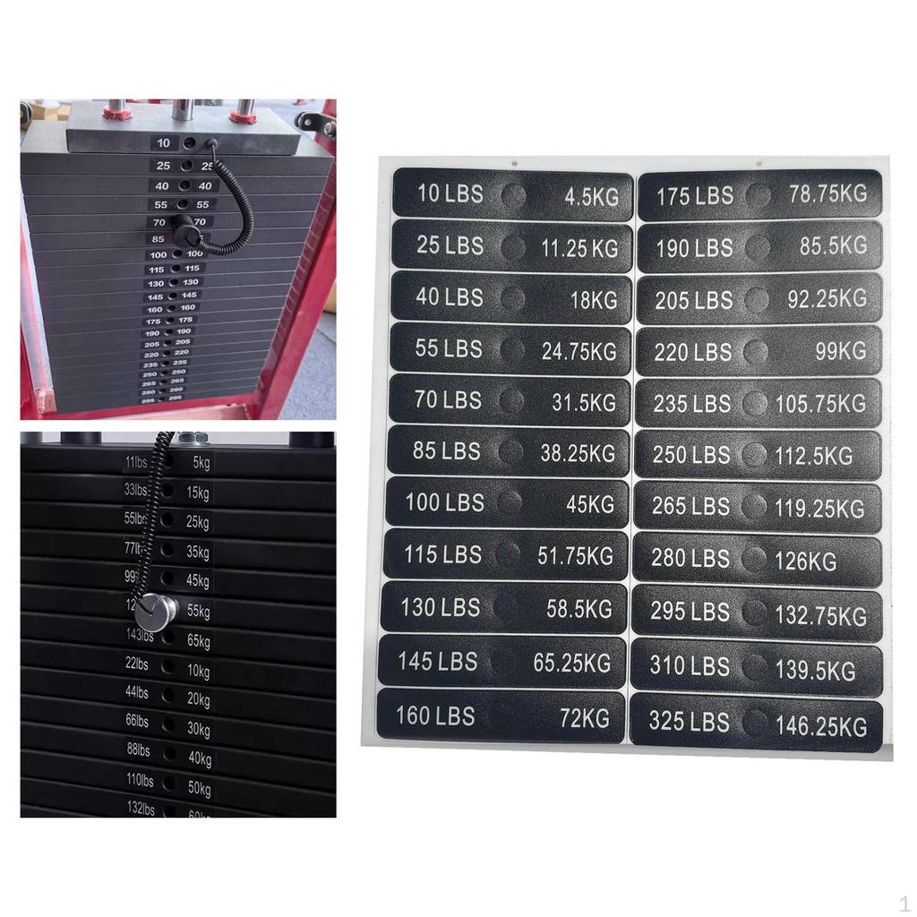 Etichete Autocolante pentru Stive de Greutăți Echipament de Sală pentru Culturism