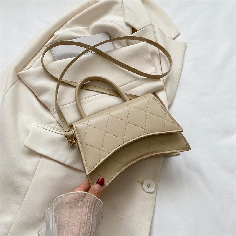 Vintage Chic Small Square Handbag Stylish Pu Leather Tote Bag For Everyday Fashion