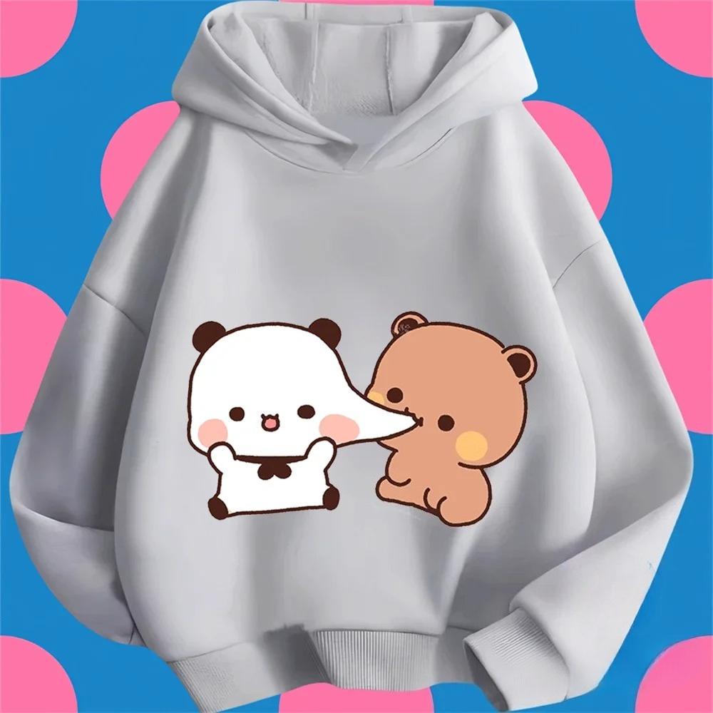 Budu printed children's casual loose top children's hooded sweatshirt
