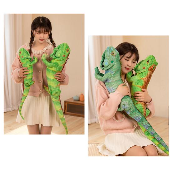Lizard Plush Toy Doll Soft Fully Filled Reptile Simulation Plushie Ornament Lizard Stuffed Animal Doll Pillow