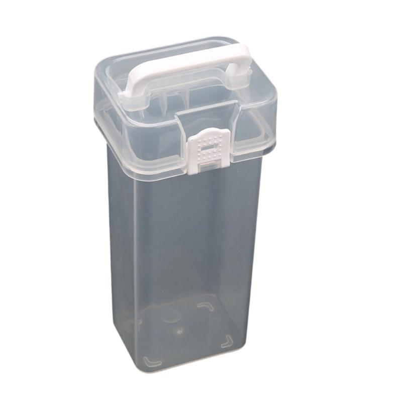 

Marker Organiser Box with Handle Multi Compartment Clear Plastic Marker Pen Case For Pens Pencils And Art Painting Tool