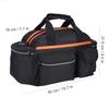 Polyester Bike Trunk Bag Adjustable Straps Bike Rear Seat Bag  Long‑distance Riding