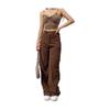Corduroy Drag Floor Draped Wide Leg Casual Pants Women Fall