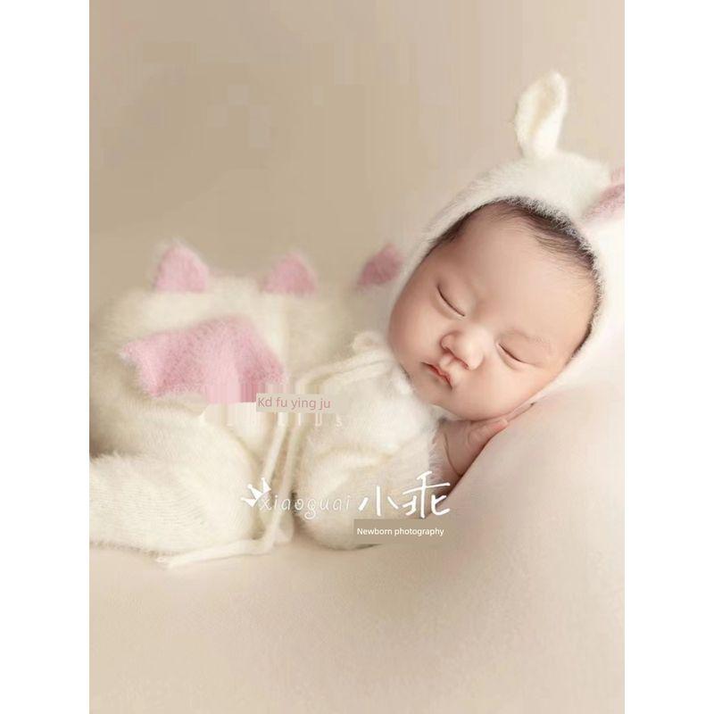 Newborn Full-Month Baby Infant Little Milk Dragon Photography Clothing One-Piece Romper Photo Studio Props
