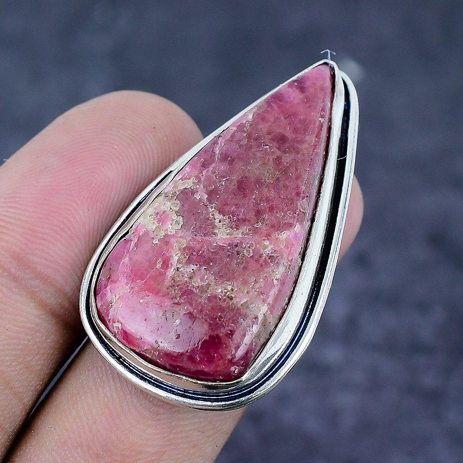 Rhodochrosite Gemstone 925 Sterling Silver Jewelry Ring Size 6