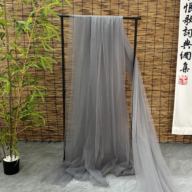 White Gauze Wedding Arch & Ceiling Drape – Chinese Style Outdoor Photo Backdrop