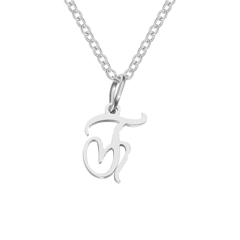 St. Delan Versatile 26-Letter Stainless Steel DIY Necklace Pendant