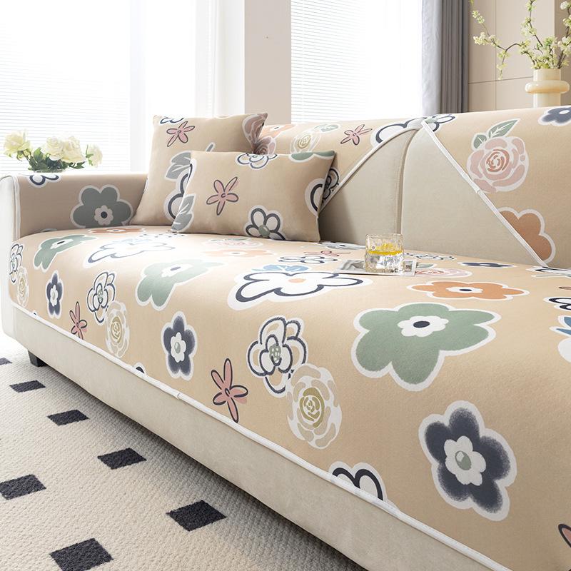Ice silk cold sofa cushion, summer mat, seat cushion, non-slip leather sofa cover, summer cool cushion cover cloth towel