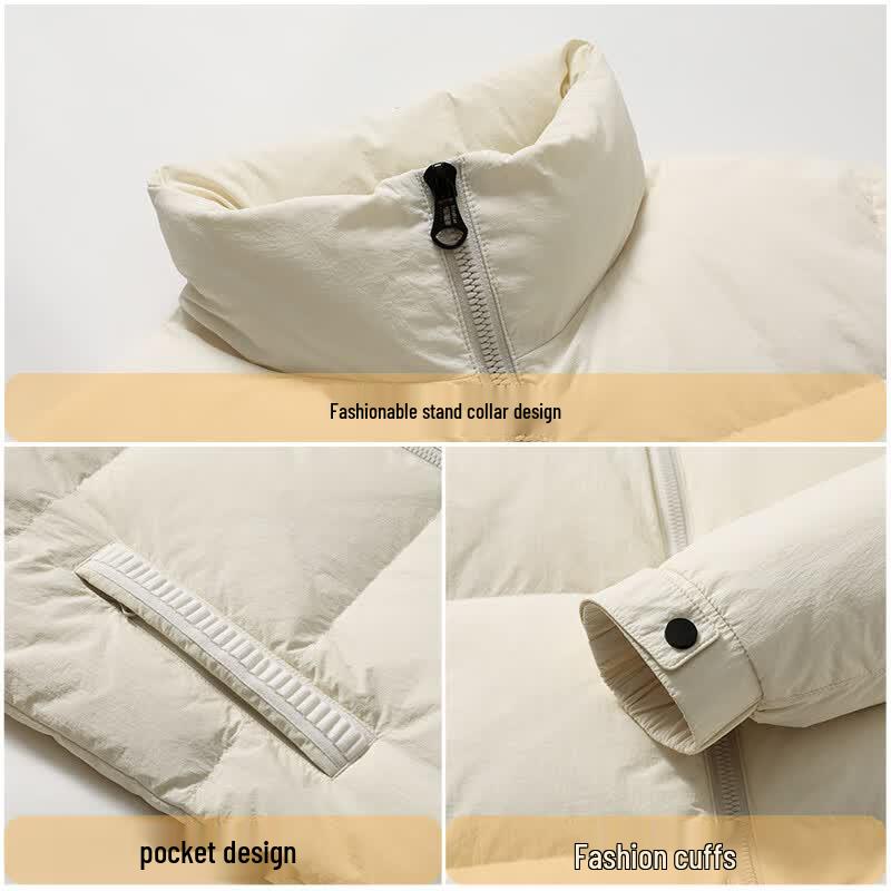 XueZhongFei Men's Stand-Collar Duck Down Puffer Jacket
