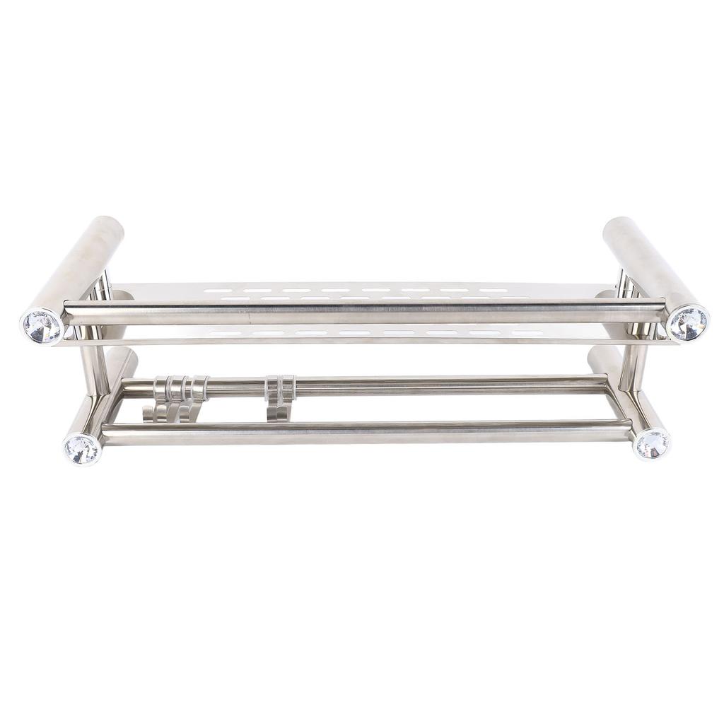 Badezimmer Schweberegale Edelstahl Verdicken Einlagig 40cm Duschtuchhalter für Handtuch Badeprodukte