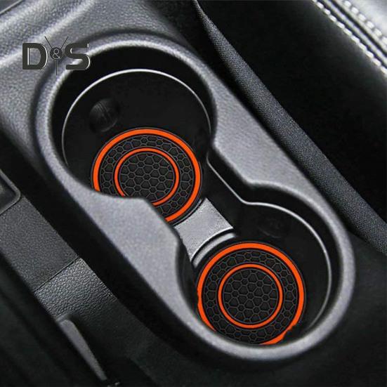 2 bucăți suport de pahare pentru mașină, rezistent la căldură, design anti-alunecare, model de caneluri, rezistent la apă, suport universal pentru pahare, accesorii de interior auto