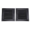 2PCS Attic Vent with Protective Mesh Aluminum Wall Vent Square Louver Ventilation Grille for Exterior Door Garage