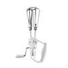Stainless Steel Handheld Manual Egg Beater With Splash Guard For Home Baking And Cooking