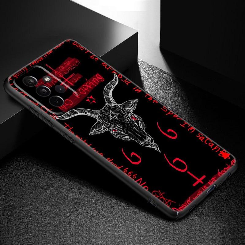 Satanic Scary Skull Phone Case For Samsung Galaxy A21 A30 A50 A52 S A13 A22 A32 A33 A53 A73 5G A11 A12 A31 A51 A70 A71 A72 Cover