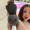 Cute Bat Plush Toy Soft Fluffy Stuffed Animal Gothic Style Home Desk Office Car Decor Halloween Ornament Novelty Gift For Friend